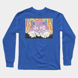 Sleepy kitten cat Long Sleeve T-Shirt